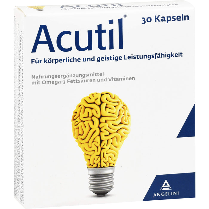 Acutil Kapseln für körperliche und geistige Leistungsfähigkeit, 30 pc Capsules