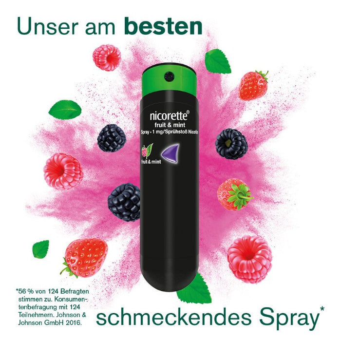 nicorette fruit & mint Spray zur Anwendung in der Mundhöhle, 2 pcs. Spray