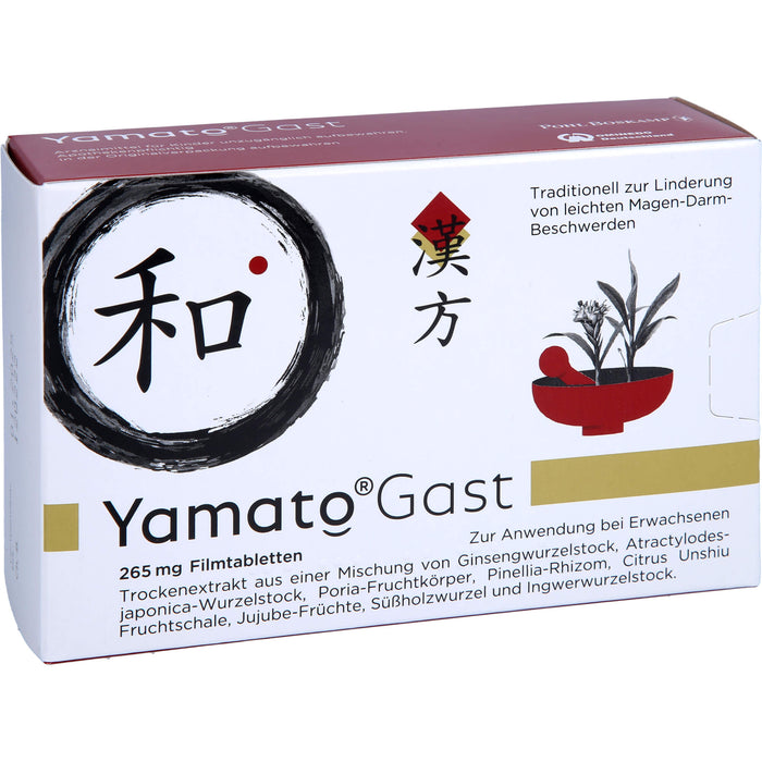 YamatoGast Filmtabletten bei leichten Magen-Darm-Beschwerden, 63 pc Tablettes