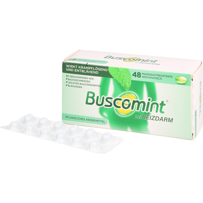 Buscomint Weichkapseln bei Reizdarm, 48 pcs. Capsules