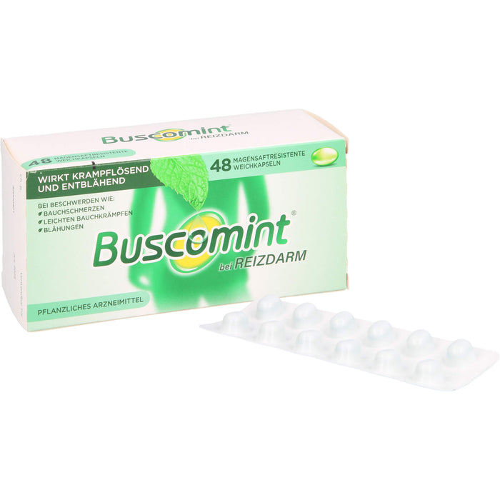 Buscomint Weichkapseln bei Reizdarm, 48 pcs. Capsules