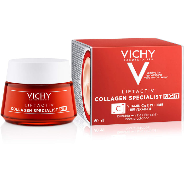 VICHY Liftactiv Collagen Specialist Nacht Anti-Aging Nachtcreme, 50 ml Crème