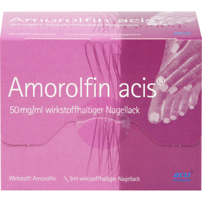 Amorolfin acis 50 mg/ml wirkstoffhaltiger Nagellack, 3 ml NAW