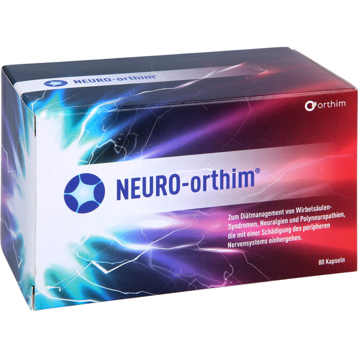 NEURO-orthim Kapseln bei Wirbelsäulensyndromen, Neuralgien und Polyneuropathien, 80 pc Capsules