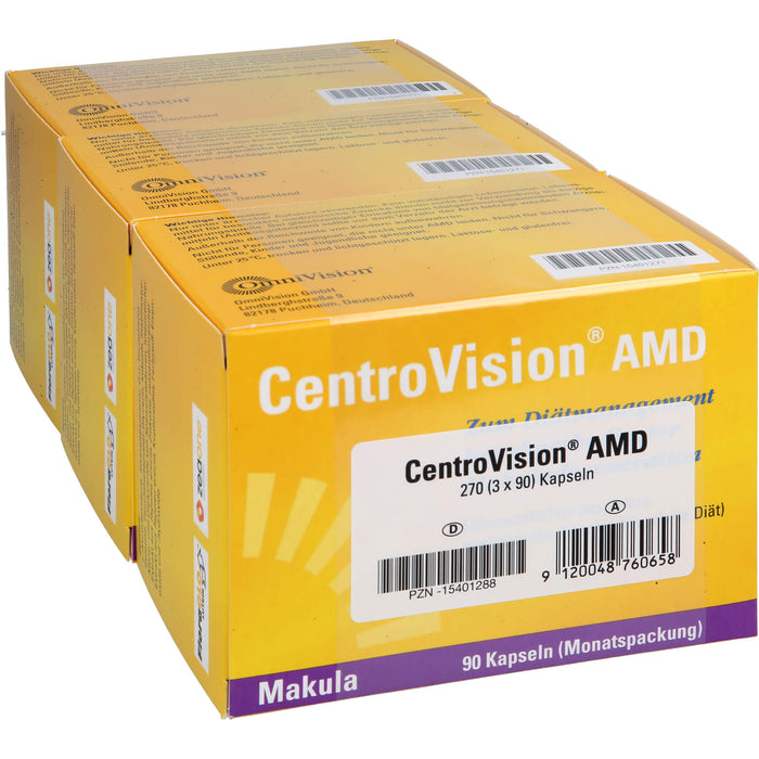 CentroVision AMD Kapseln bei altersbedingter Makuladegeneration, 270 pc Capsules