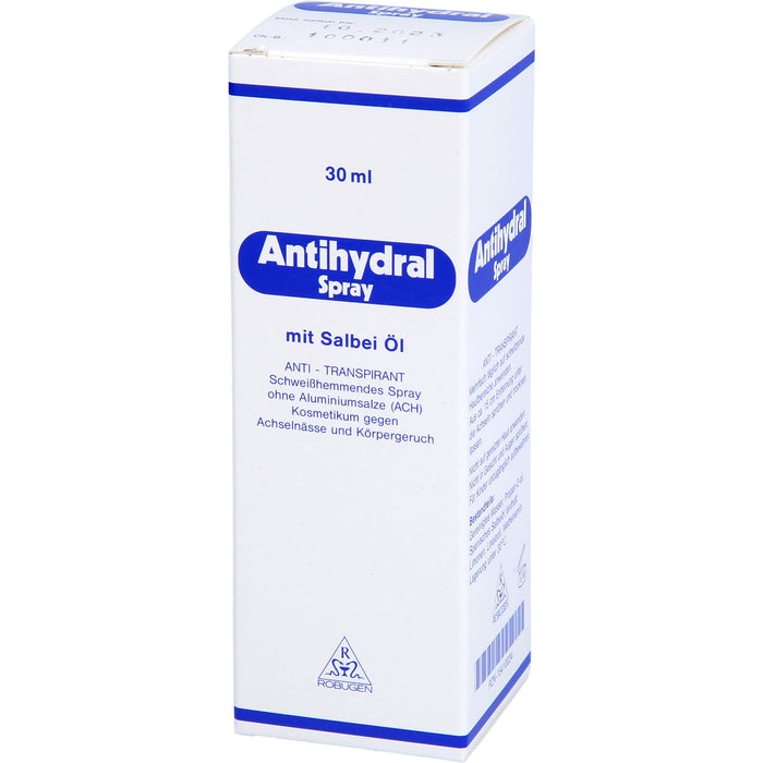 Antihydral Spray mit Salbei-Öl anti-transpirant, 30 ml Lösung