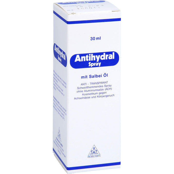 Antihydral Spray mit Salbei-Öl anti-transpirant, 30 ml Lösung