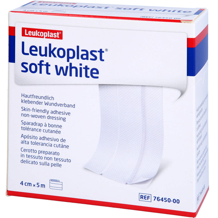 Leukoplast soft white Pflaster 4cm x 5m Rolle, 1 St PFL