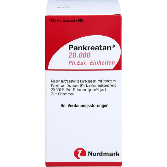 Pankreatan 20.000 Ph.Eur.-Einheiten Hartkapseln, 100 pcs. Capsules