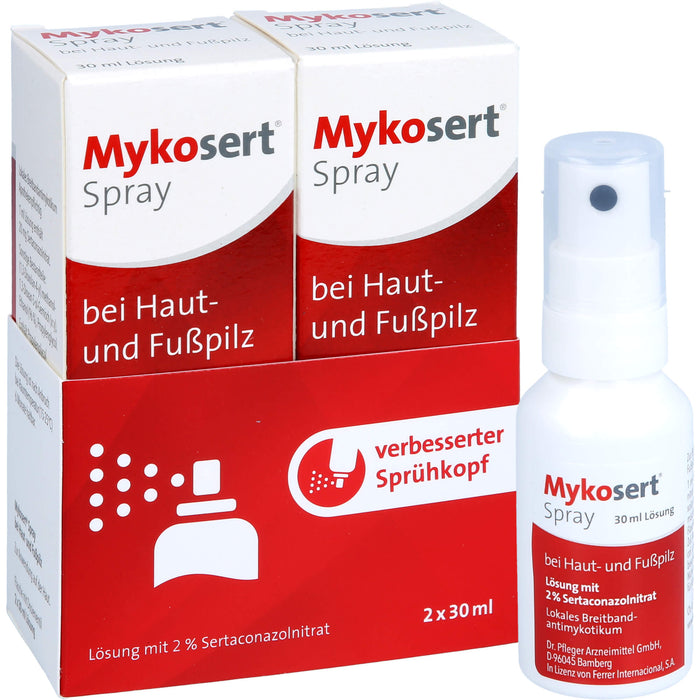 Mykosert Spray bei Haut- und Fußpilz, 60 ml Lösung