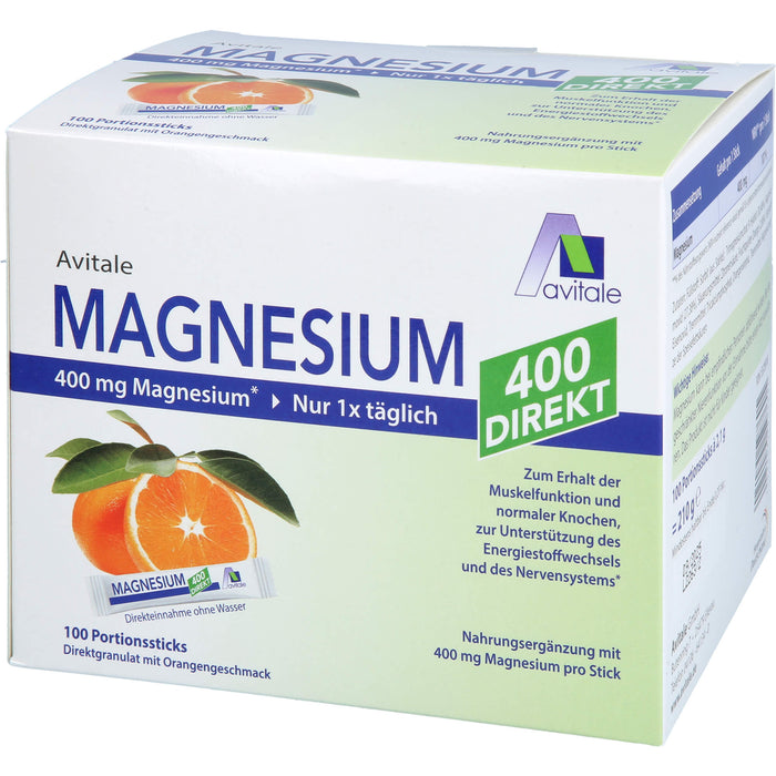 Magnesium 400 direkt Orange, 100 St. Beutel