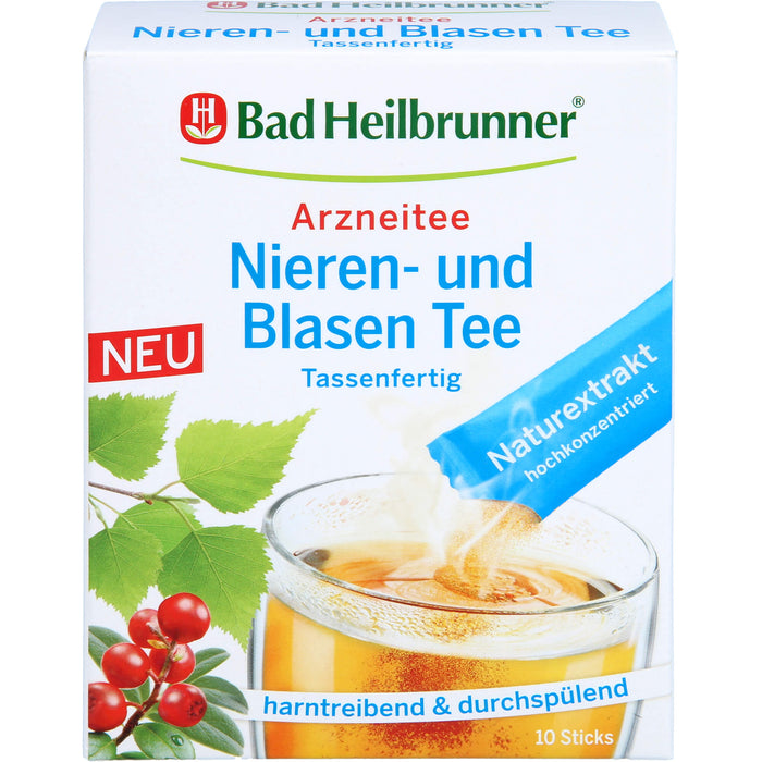 Bad Heilbrunner Nieren- u. Blasen Tee Tassenfertig, 10X1.2 g PUL