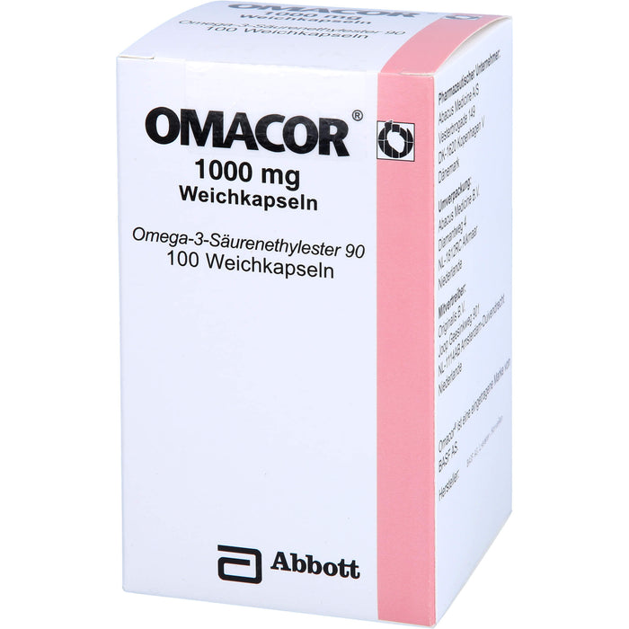 Omacor 1000 mg Originalis Weichkapseln, 100 St WKA