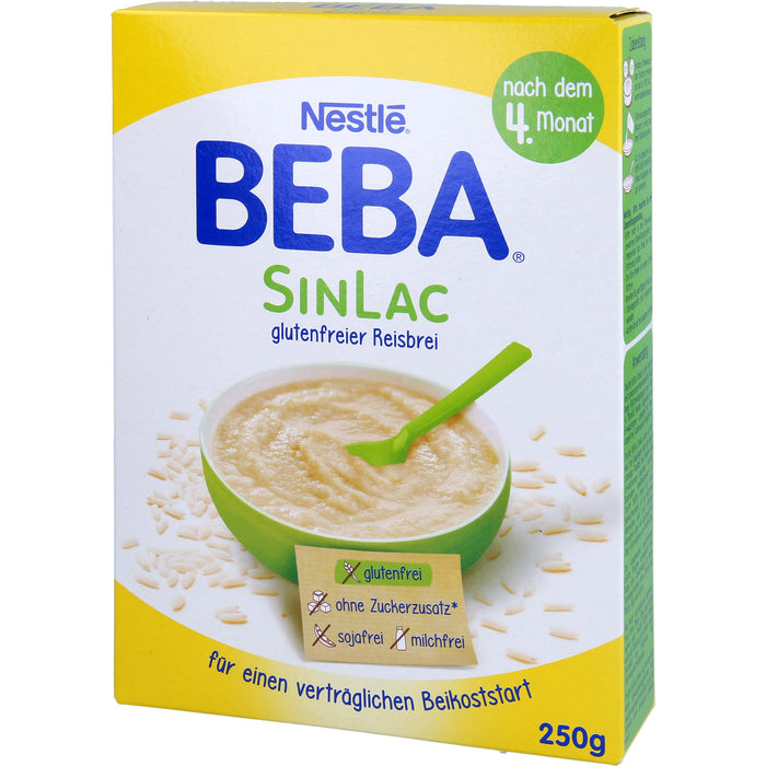 Nestlé BEBA SinLac glutenfreier Reisbrei Pulver, 250 g Poudre