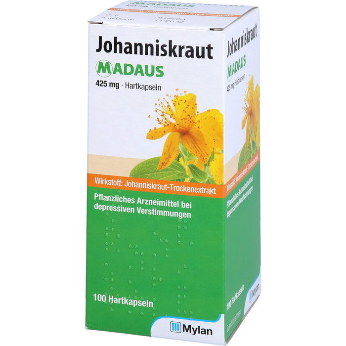 Johanniskraut MADAUS 425 mg Hartkapseln bei depressiven Verstimmungen, 100 pc Capsules