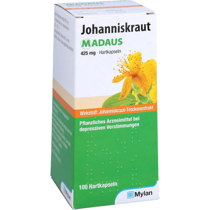 Johanniskraut MADAUS 425 mg Hartkapseln bei depressiven Verstimmungen, 100 St. Kapseln