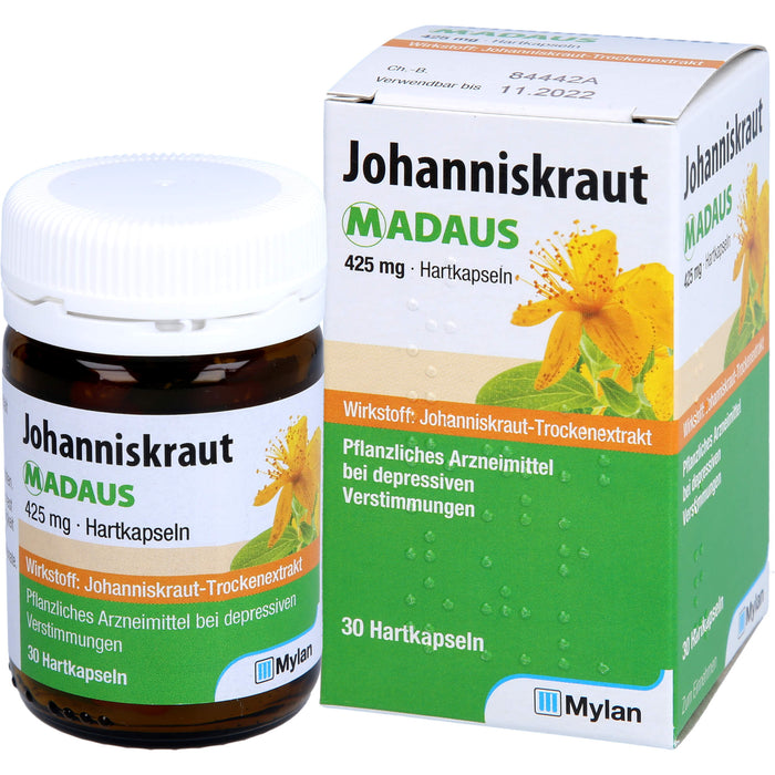 Johanniskraut MADAUS 425 mg Hartkapseln, 30 pc Capsules