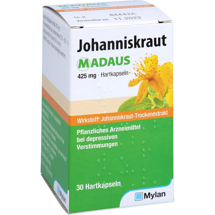 Johanniskraut MADAUS 425 mg Hartkapseln, 30 pc Capsules