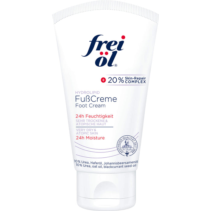 Frei öl Hydrolipid Fußcreme zur Pflege trockener und rissiger Füße, 75 ml Creme