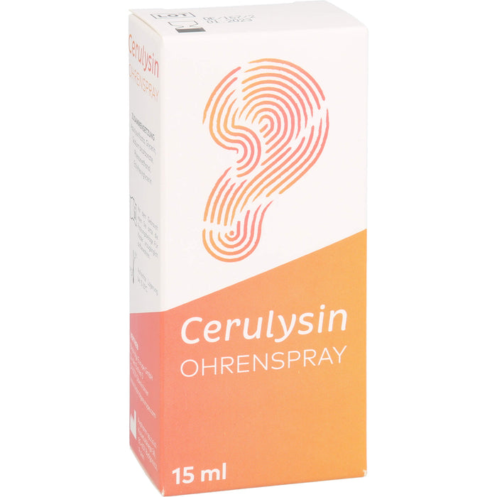 Cerulysin Ohrenspray zur regelmäßigen Reinigung des Ohres, 15 ml Solution