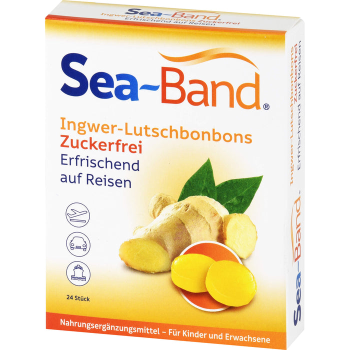 Sea-Band Ingwer-Lutschbonbons zuckerfrei, 24 pcs. Candies