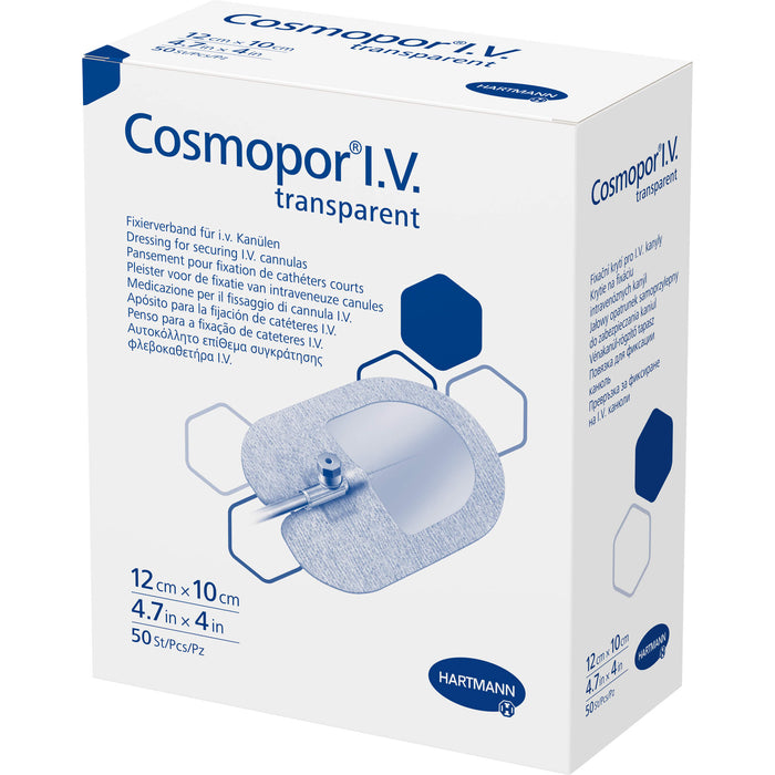 Cosmopor I.V. transparent 12x10cm, 50 St PFL