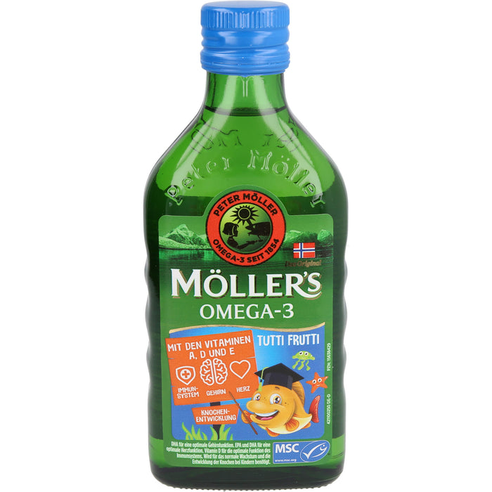 Möller's Omega-3 Kids Fruchtgeschmack Lösung, 250 ml Solution