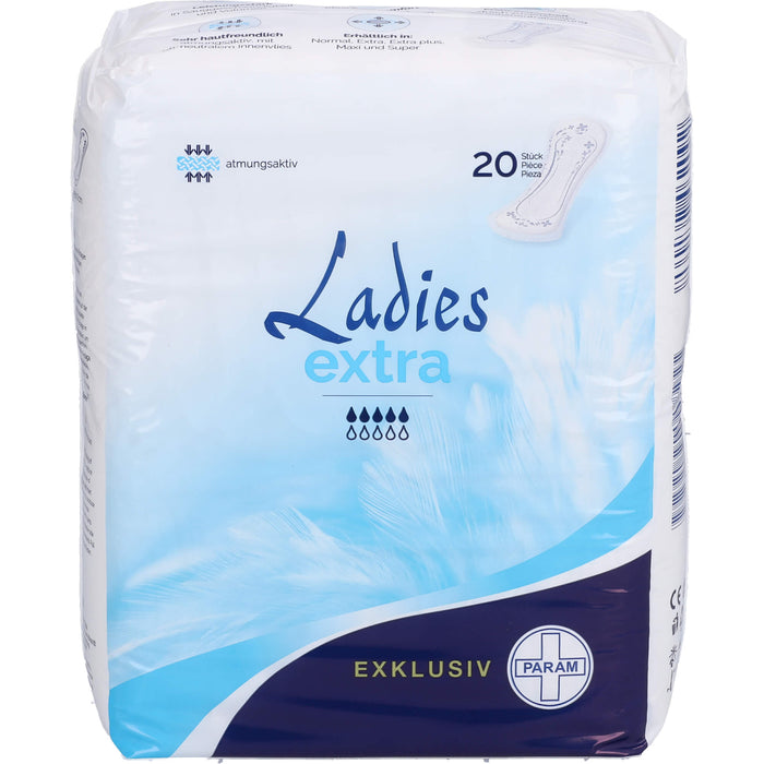 PARAM Ladies exklusiv extra Inkontinenz-Einlagen, 20 pcs. Insoles