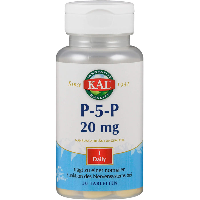 P-5-P (Pyridoxal-5-Phosphat) 20mg KAL, 50 St TAB