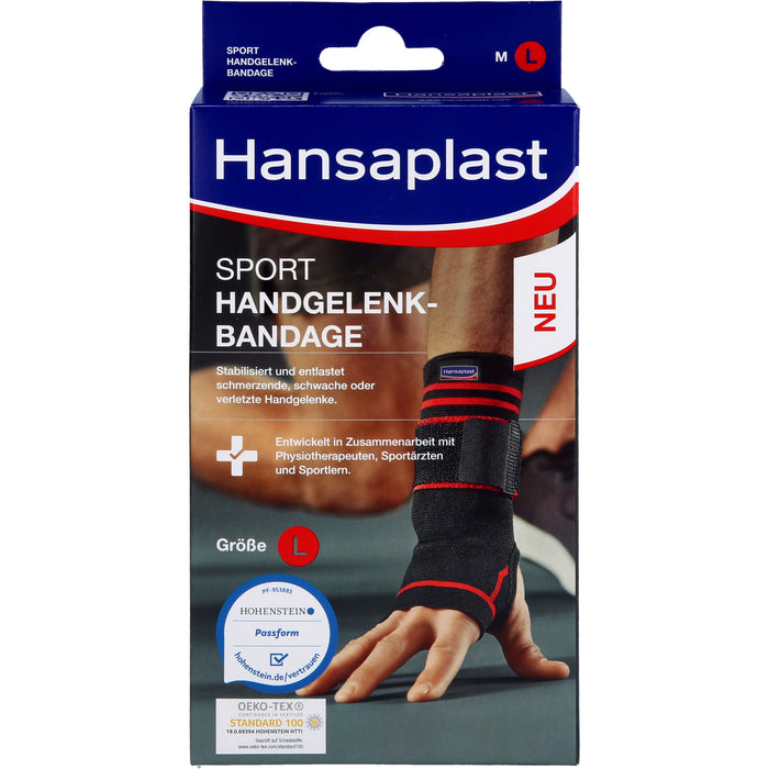 Hansaplast Sport Handgelenk-Bandage Größe L, 1 pc Bandage