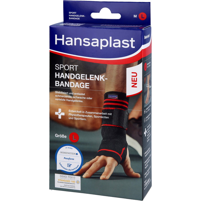 Hansaplast Sport Handgelenk-Bandage Größe L, 1 St. Bandage