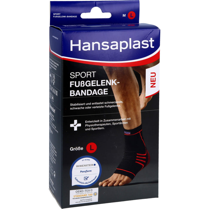 Hansaplast Sport Fußgelenk-Bandage Größe L, 1 St. Bandage