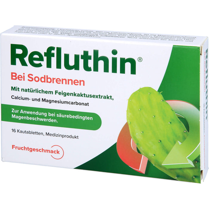 Refluthin bei Sodbrennen Kautabletten Frucht, 16 pcs. Tablets