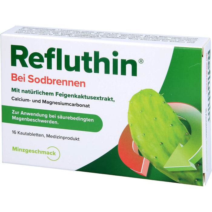 Refluthin bei Sodbrennen Kautabletten Minze, 16 St. Tabletten