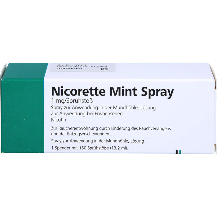 nicorette Mint Spray Reimport EurimPharm, 1 pcs. Spray