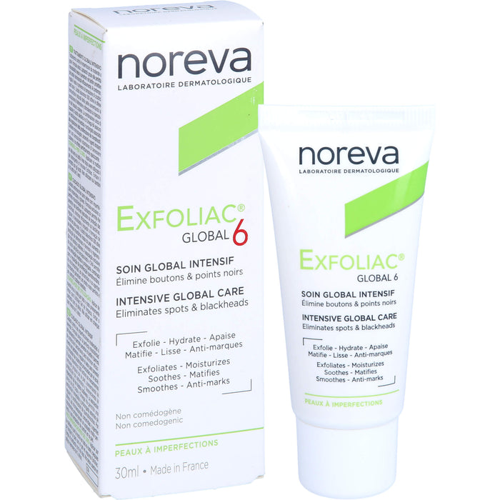 Noreva Exfoliac Global 6 Intensivpflege, 30 ml Cream