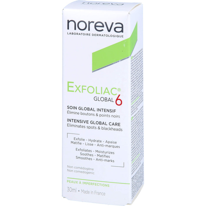 Noreva Exfoliac Global 6 Intensivpflege, 30 ml Creme