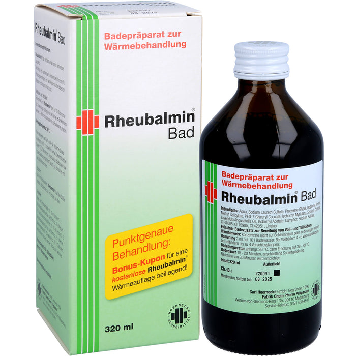 Rheubalmin Bad Badepräparat zur Wärmebehandlung, 320 ml Solution