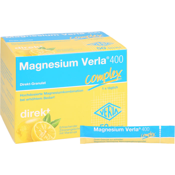 Magnesium Verla 400 complex Direkt-Granulat Sticks, 50 pcs. Sachets