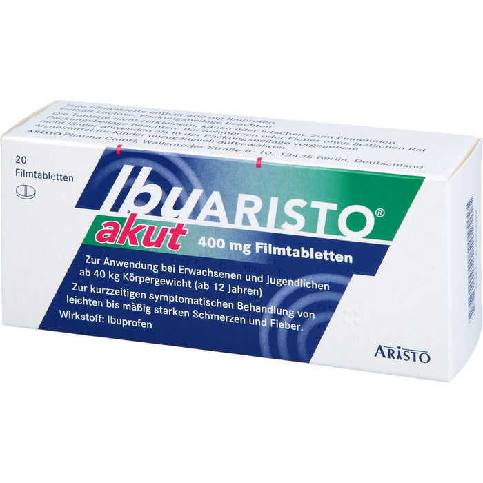 Ibuaristo Akut 400mg Fta, 20 St FTA