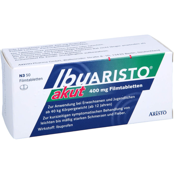 Ibuaristo Akut 400mg Fta, 50 St FTA