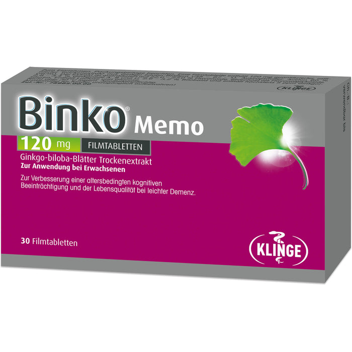 Binko Memo 120 Mg Filmtabl, 30 St FTA