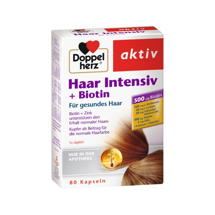 Doppelherz Haar Intensiv + Biotin, 80 St KAP