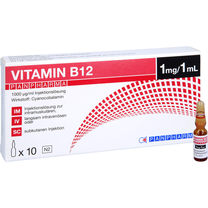 VITAMIN B12 PANPHARMA, 1000 µg/ml, Injektionslösung, 10 ml Lösung