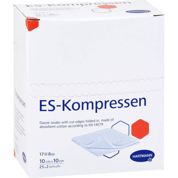 ES-KOMPRESSEN steril 10x10 cm 8fach, 25X2 St KOM