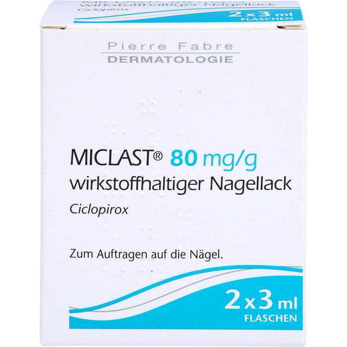 MICLAST 80 mg/g wirkstoffhaltiger Nagellack, 2X3 ml NAW