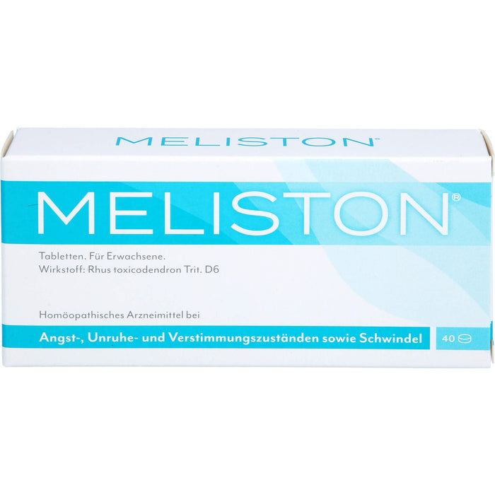 MELISTON Tabletten bei Angst-, Unruhe- und Verstimmungszuständen sowie Schwindel, 40 pc Tablettes