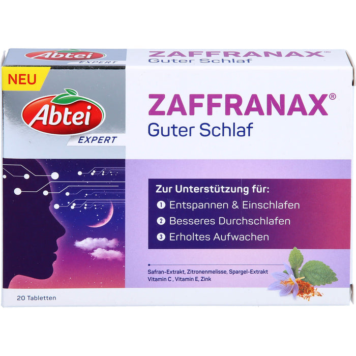 Abtei Expert ZAFFRANAX Guter Schlaf Tabletten, 20 St. Tabletten