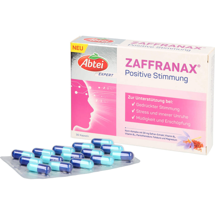 Abtei Expert ZAFFRANAX Positive Stimmung Kapseln, 30 pcs. Capsules