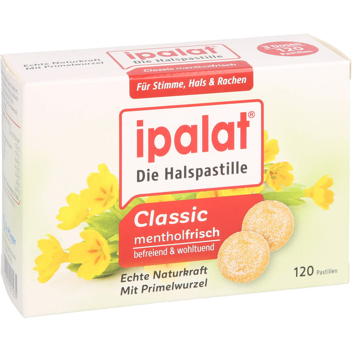 Ipalat Halspastillen classic, 120 St PAS